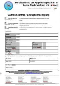 Aufnahme- Änderungs-Antrag